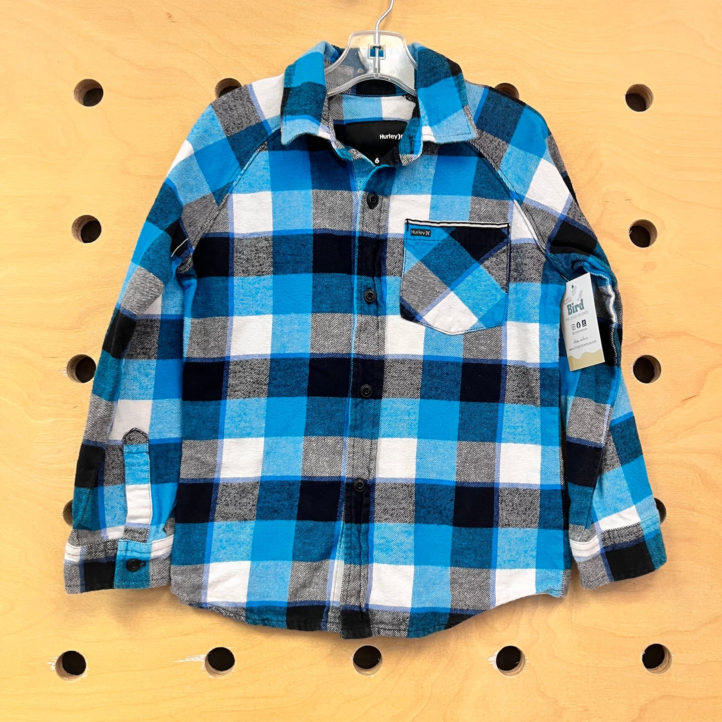 Blue/White Plaid Flannel