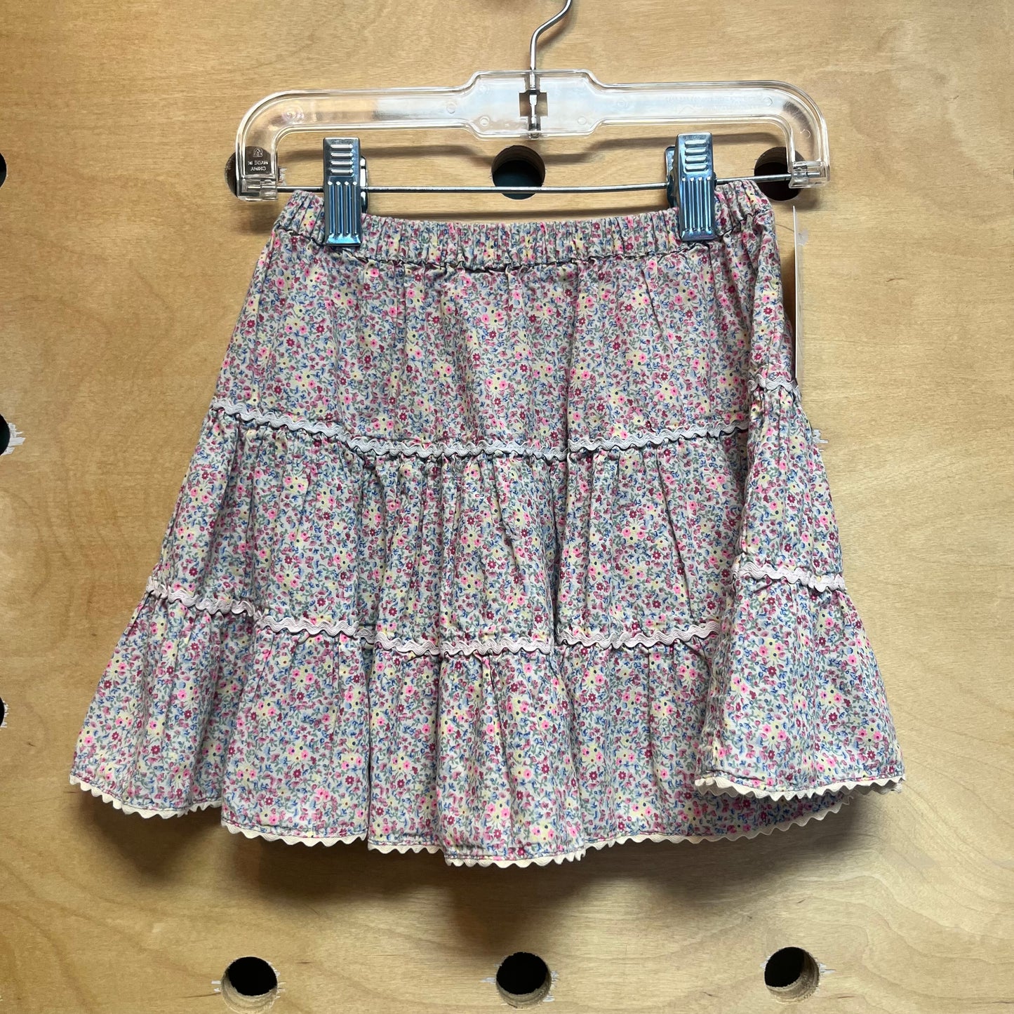 Yellow/Pink Floral Skirt