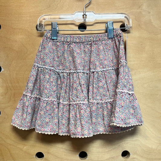 Yellow/Pink Floral Skirt
