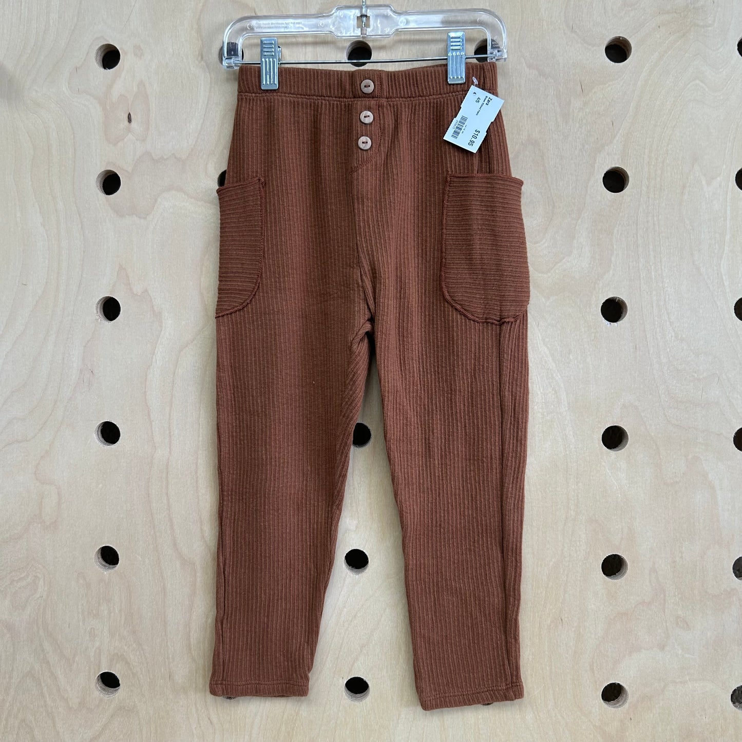Brown Ribbed Pants