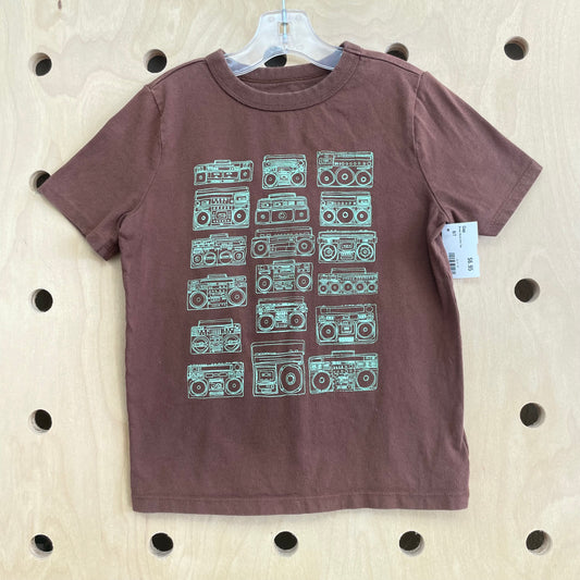 Brown Boom Box Tee