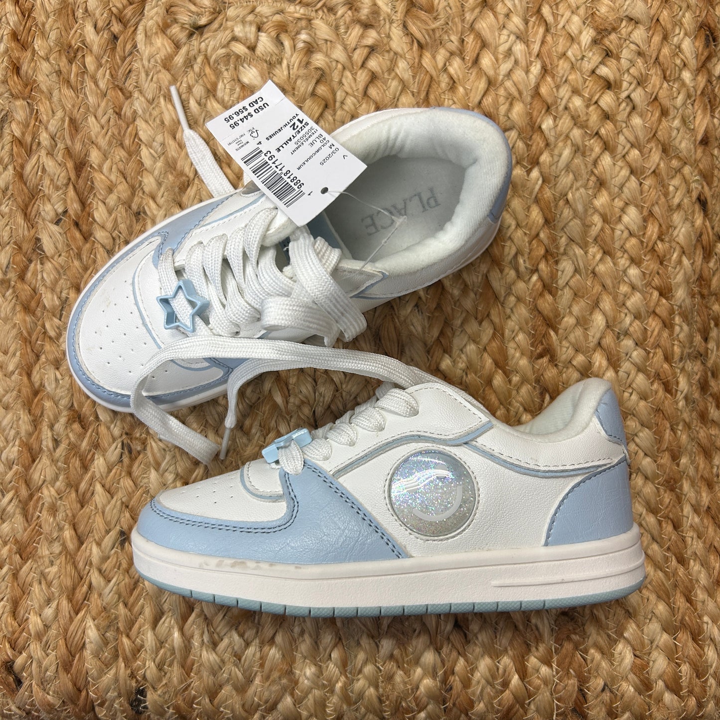 Blue & White Low Top Sneakers NEW!