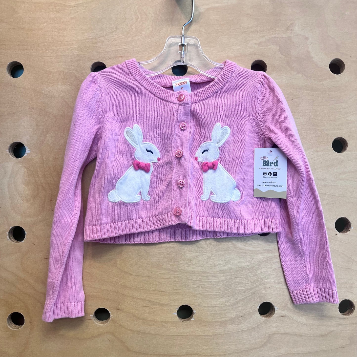 Pink Bunnies Cardigan