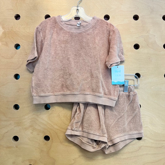 Earthy Brown Organic Terry Shorts Outfit