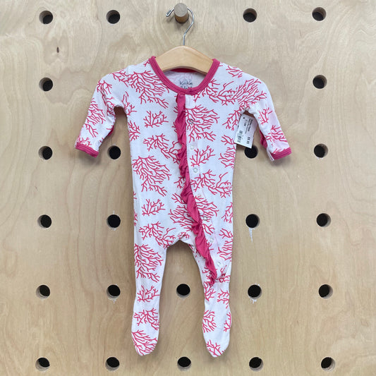 Bamboo White Coral Footies
