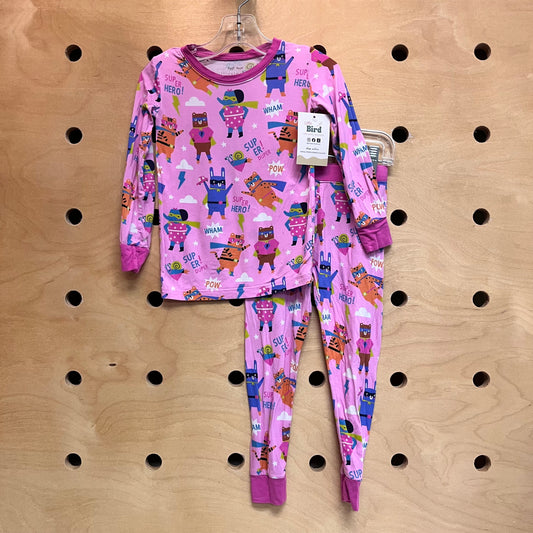 Pink Super Duper Bamboo Pajamas