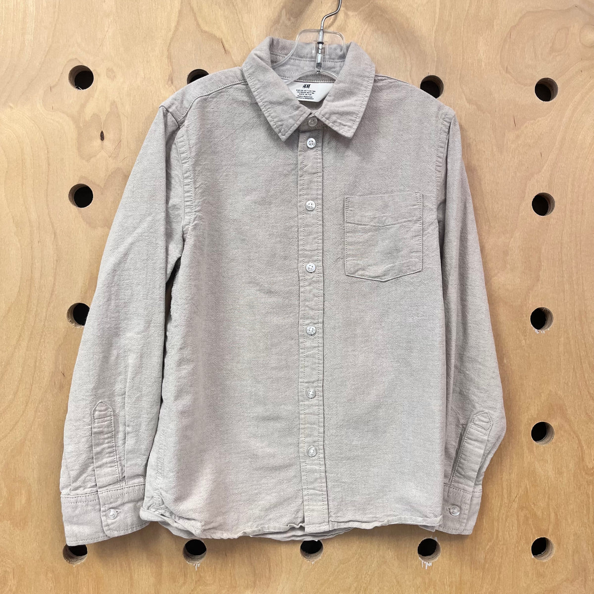Khaki LS Button Up