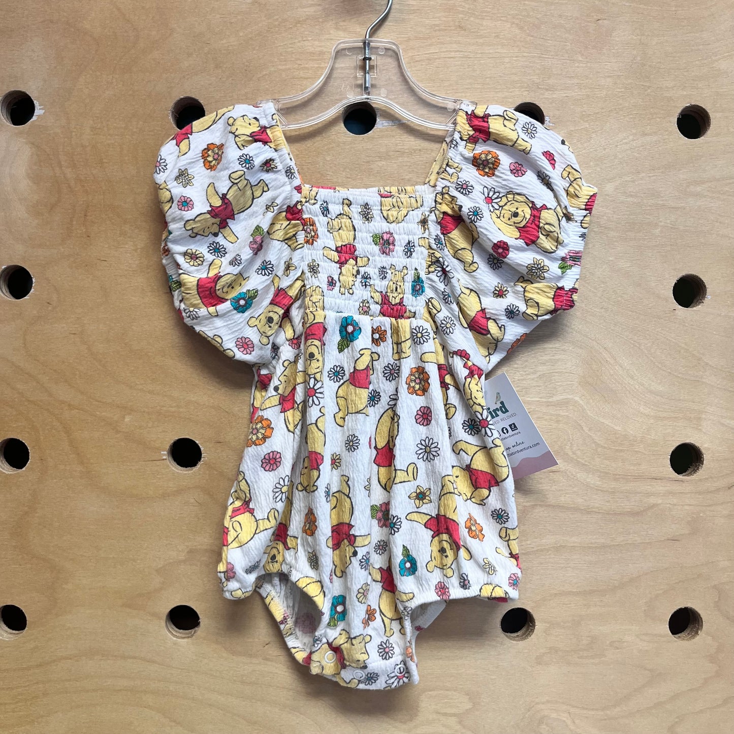 Smocked Pooh Bear Romper