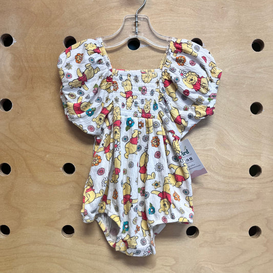 Smocked Pooh Bear Romper
