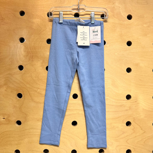 Organic Blue Ribbed Leggings NEW!