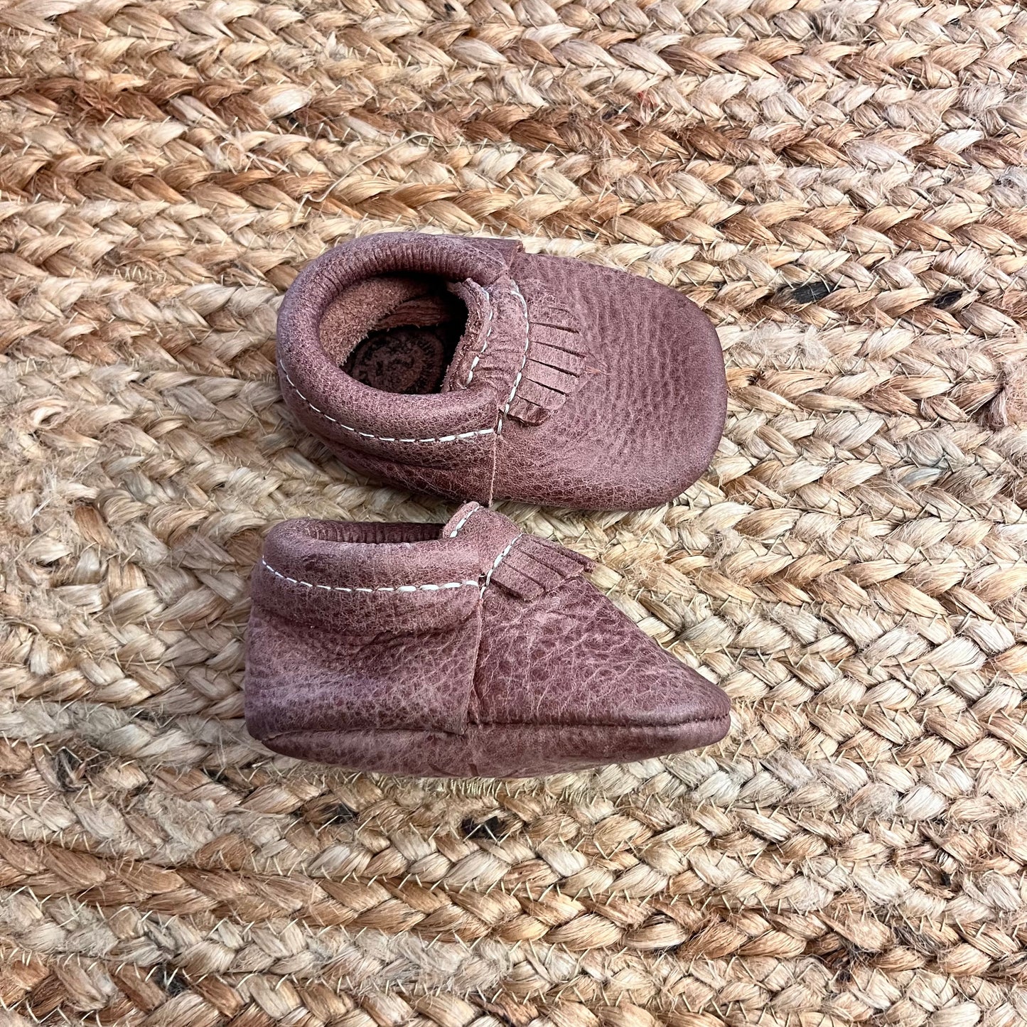 Brown Leather Moccasins