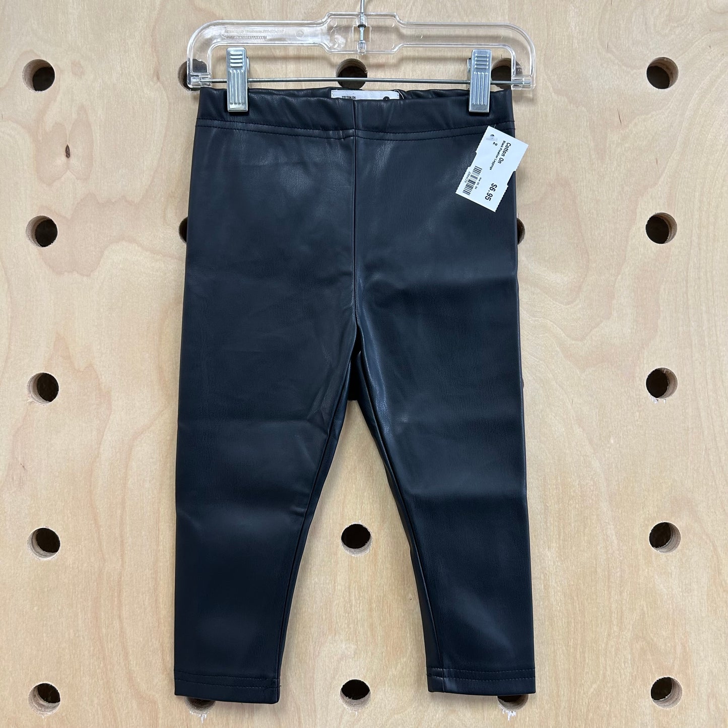 Black Pleather Leggings