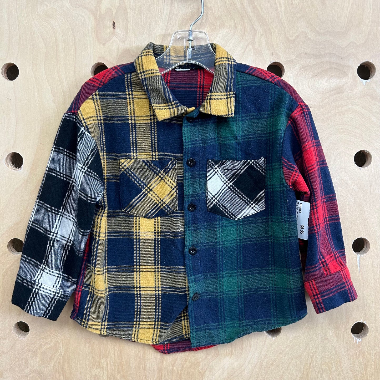 Mixed Color Plaid Flannel