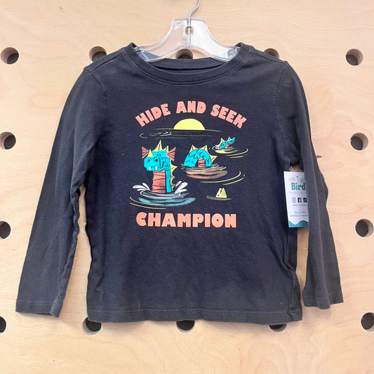 Black Hide & Seek Champ Tee