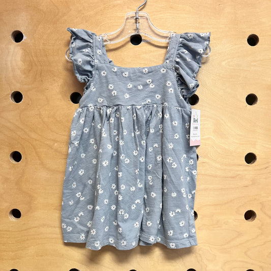 Blue/White Daisies Cotton Dress