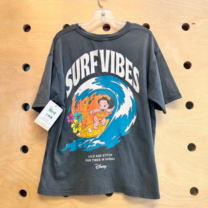 Grey Surf Vibes Lilo & Stitch Tee