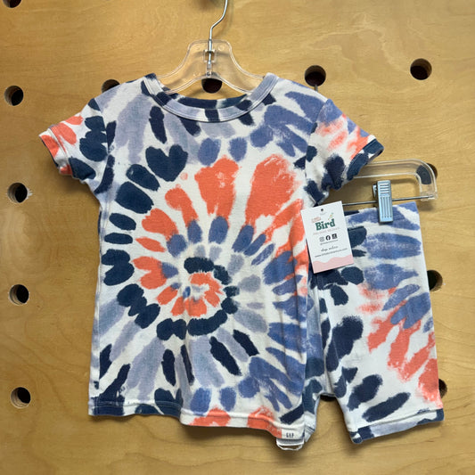 Organic Blue Tie Dye Pajamas