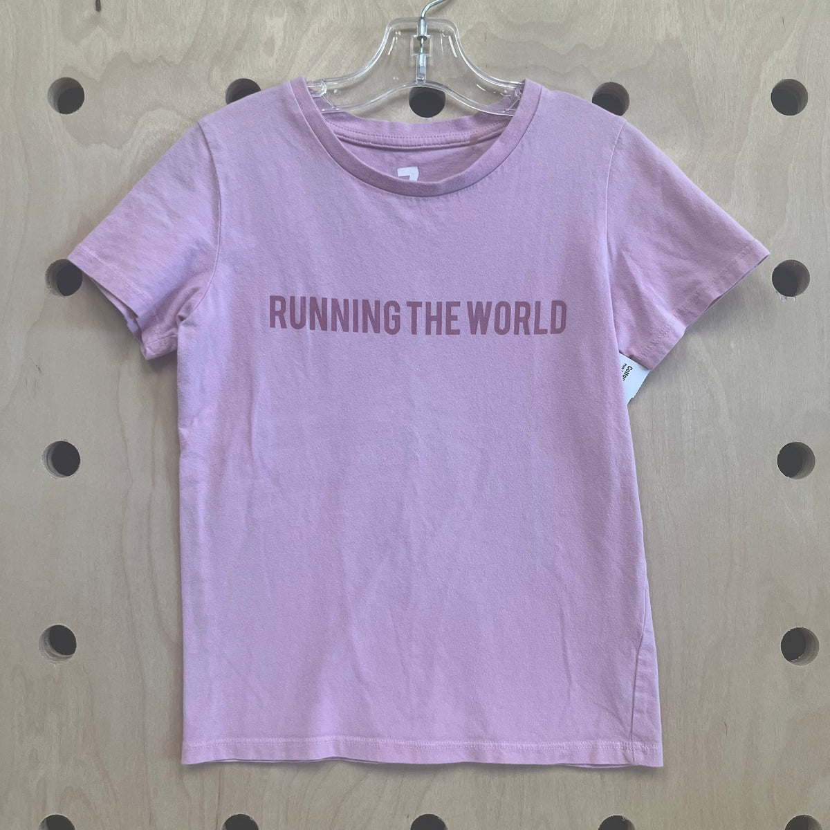 Pink Girls Running the World Tee