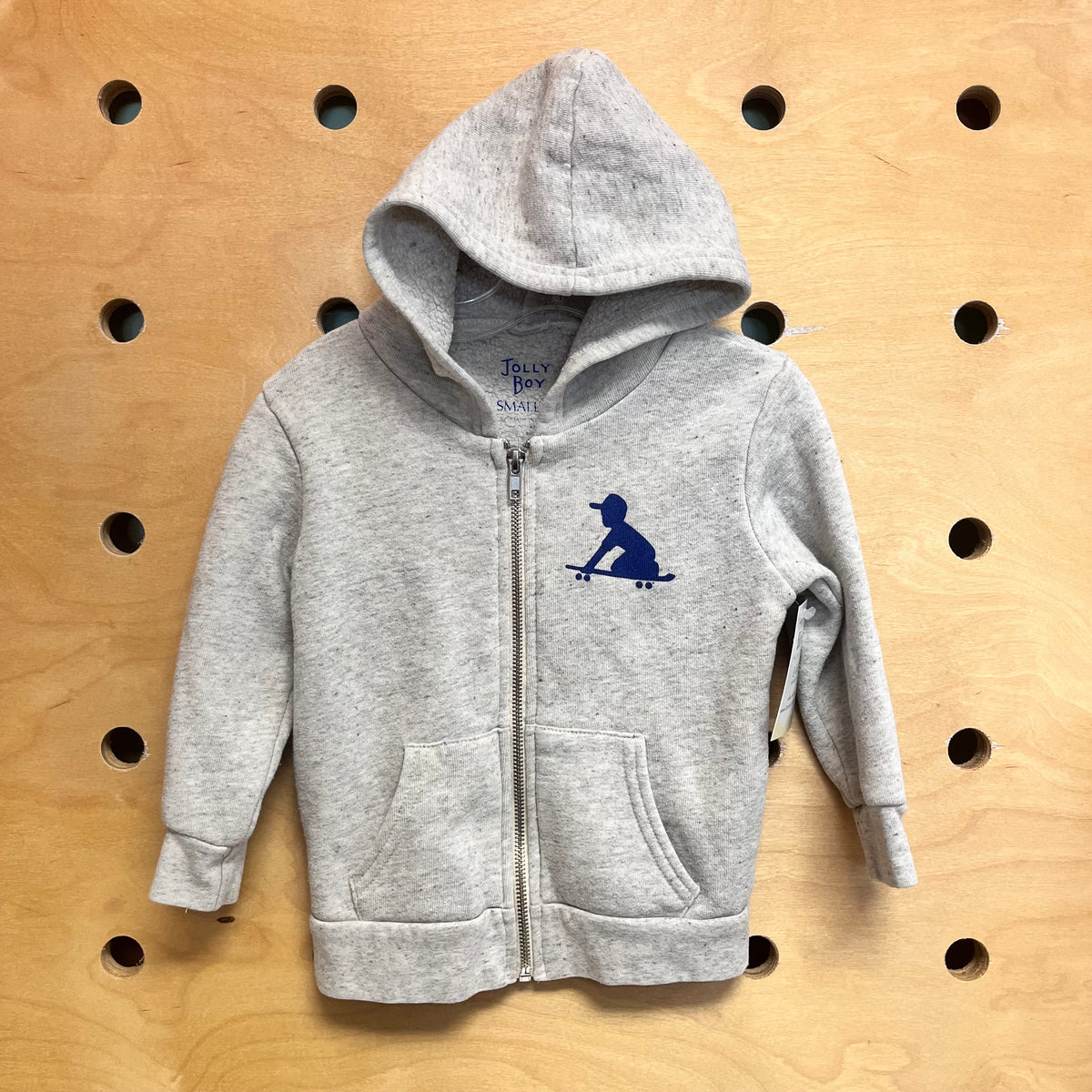 Grey Skaterboy Zip Hoodie