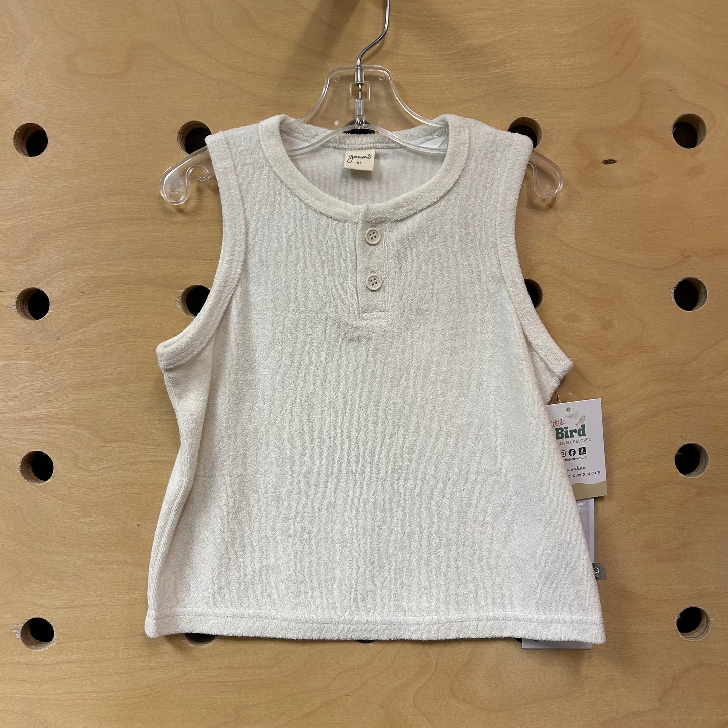 Organic Cream Terry Tank NEW!