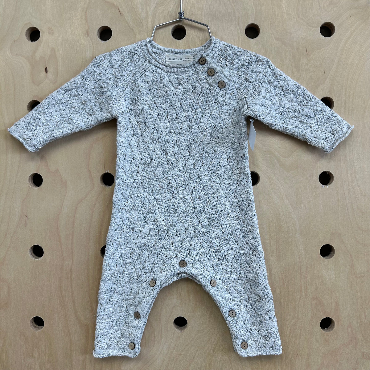 Grey Knit Romper