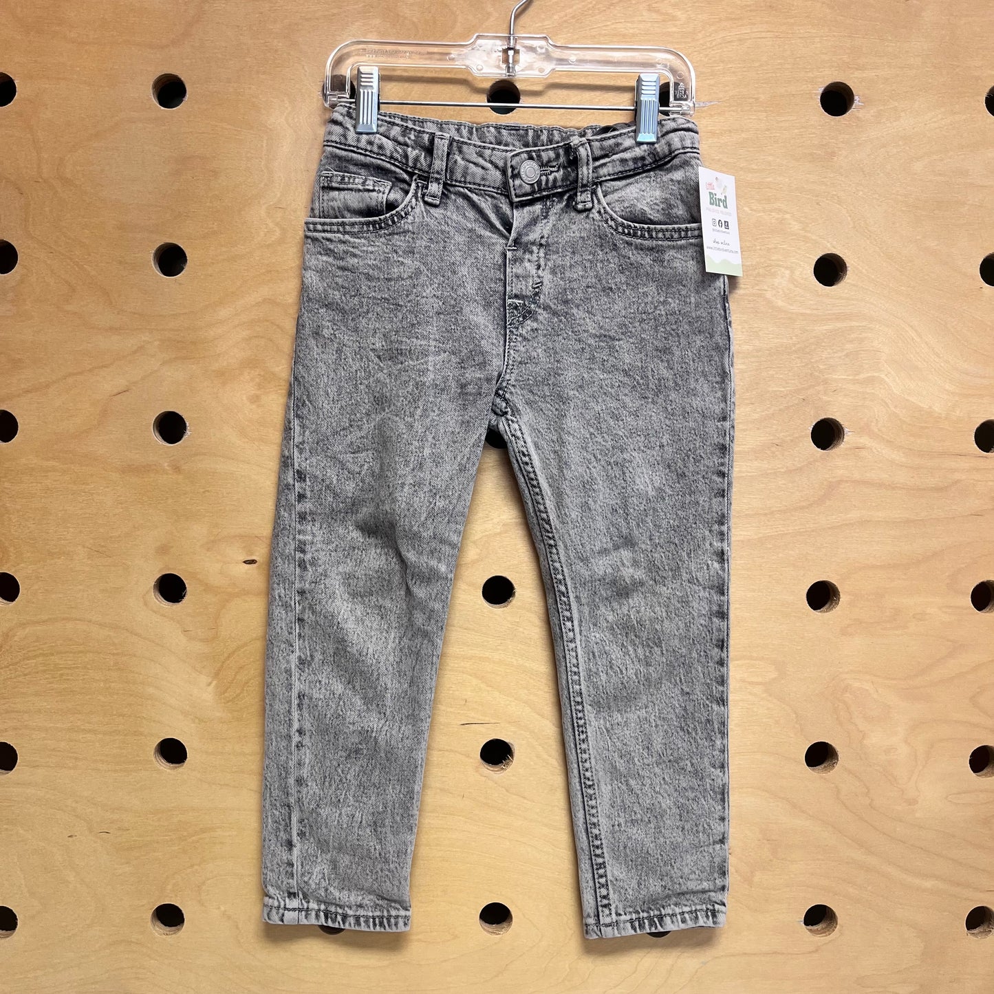 Grey Denim Pants