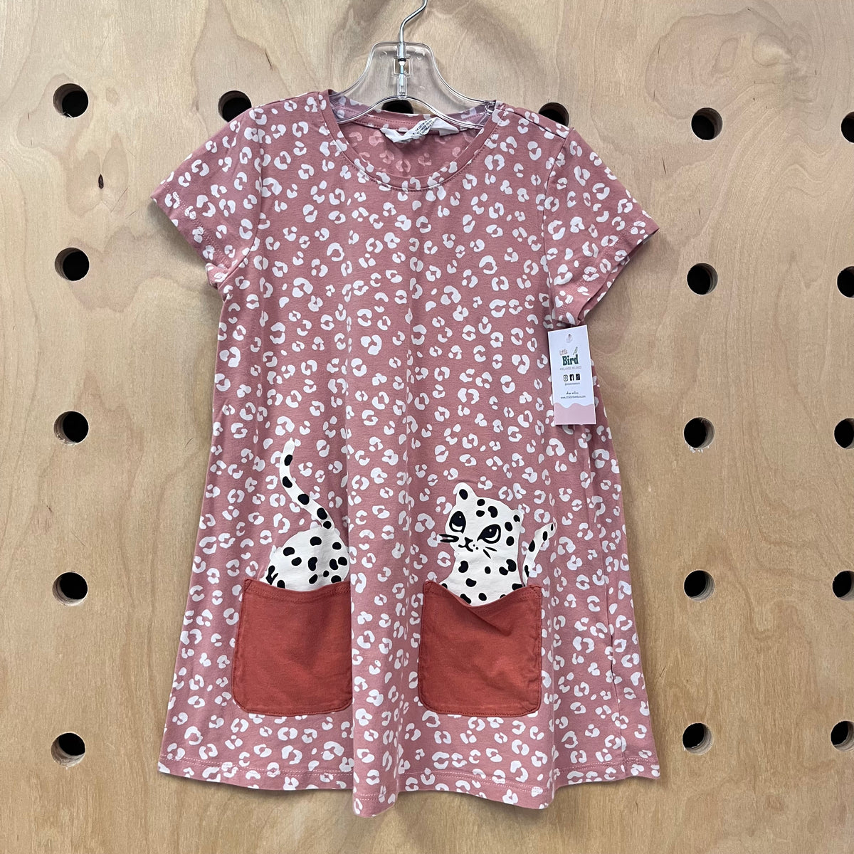 Pink/White Cheetah Kitty Dress