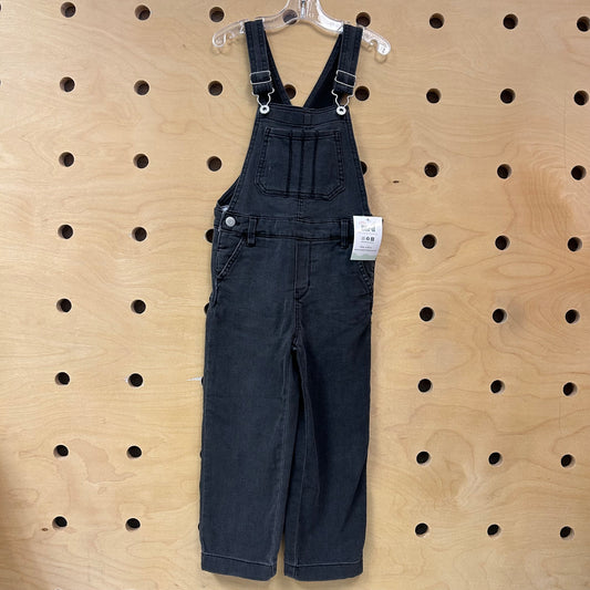 Black Denim Overalls
