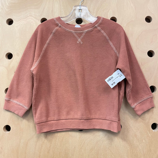 Clay Thermal Waffle Knit Long Sleeve