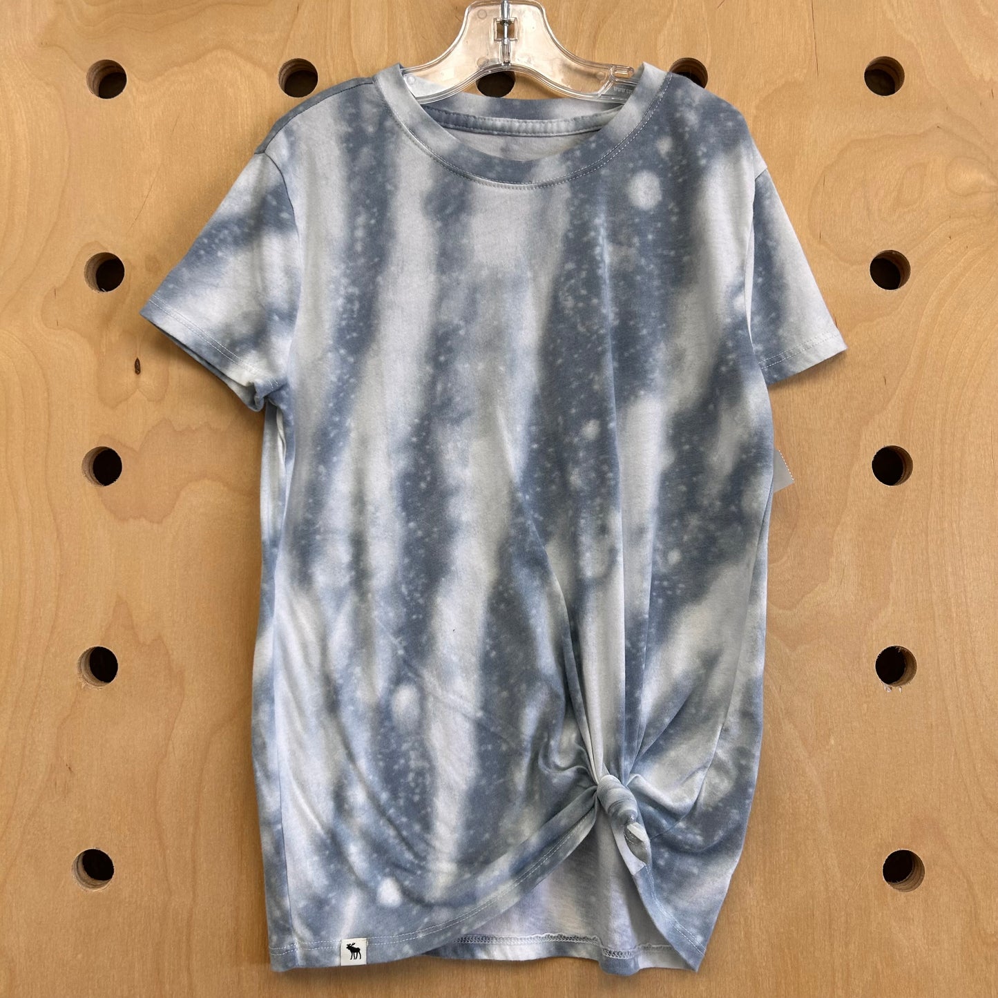 Blue Tie Dye Knotted Top