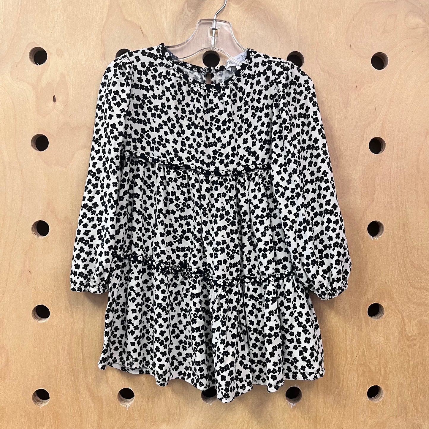 Black/White Flower Dress