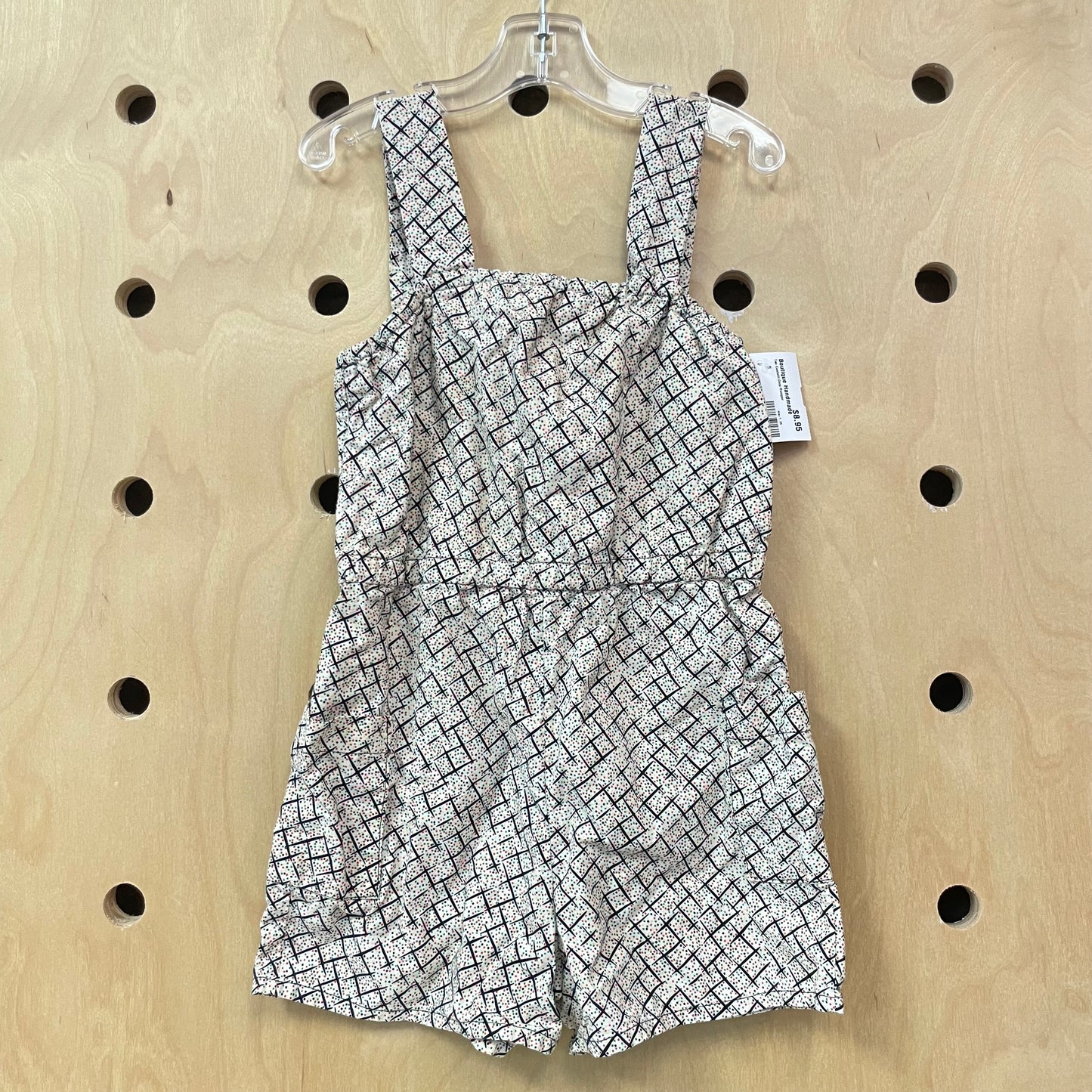 Tan Confetti Dots Romper