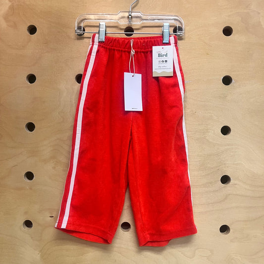 Red Twin Stripe Terry Pants NEW!
