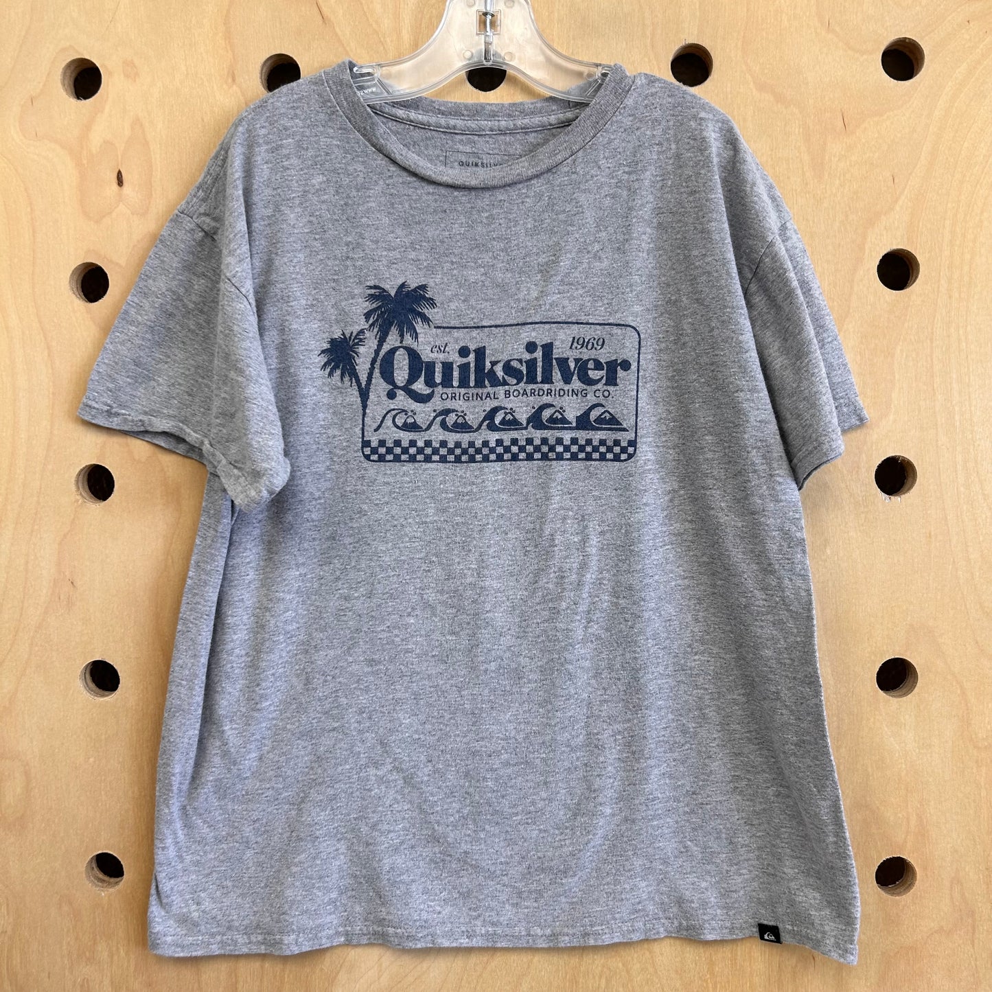 Grey & Blue Logo Tee
