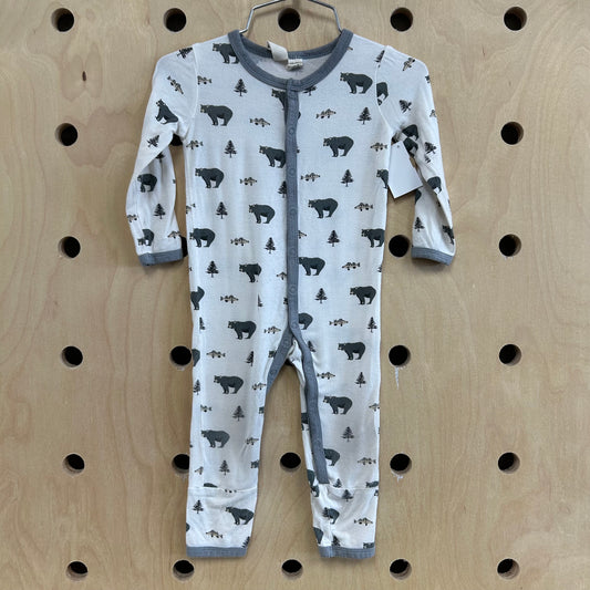Woody Bear Bamboo Romper