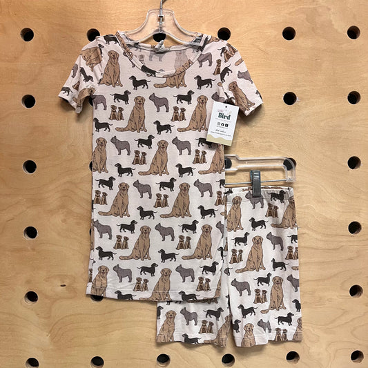 Beige Dogs Modal Pajamas