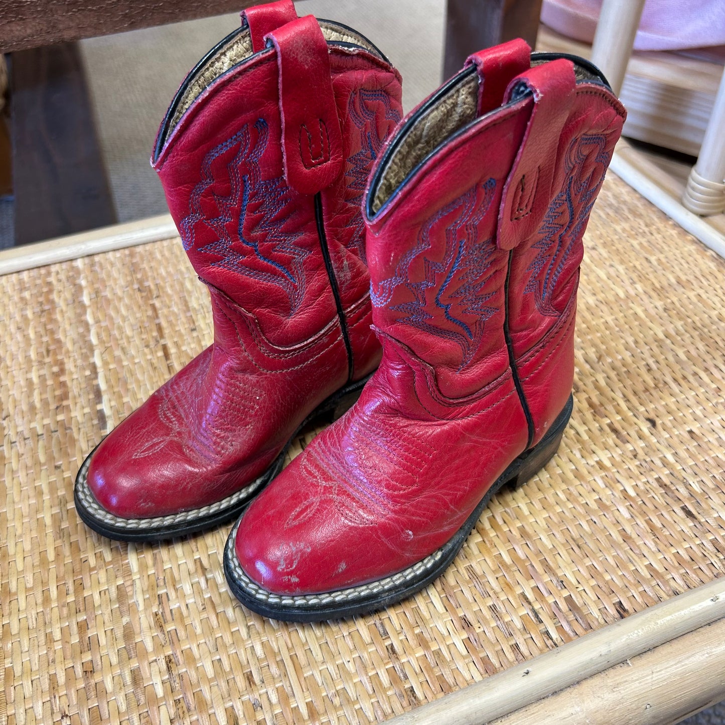 Jurassic Red Cowboy Boots