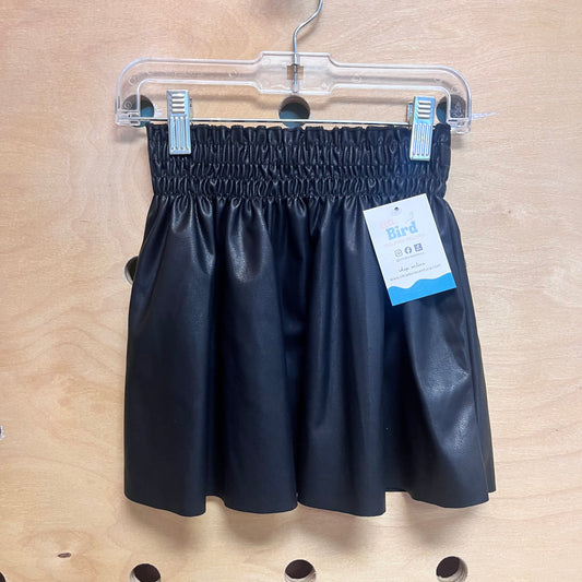 Pull On Pleather Skirt