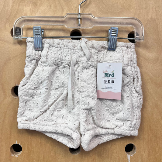 White Eyelet Shorts