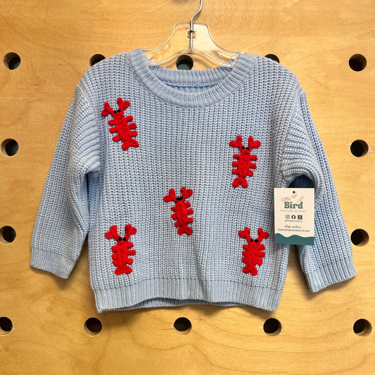 Blue & Red Lobsters Sweater