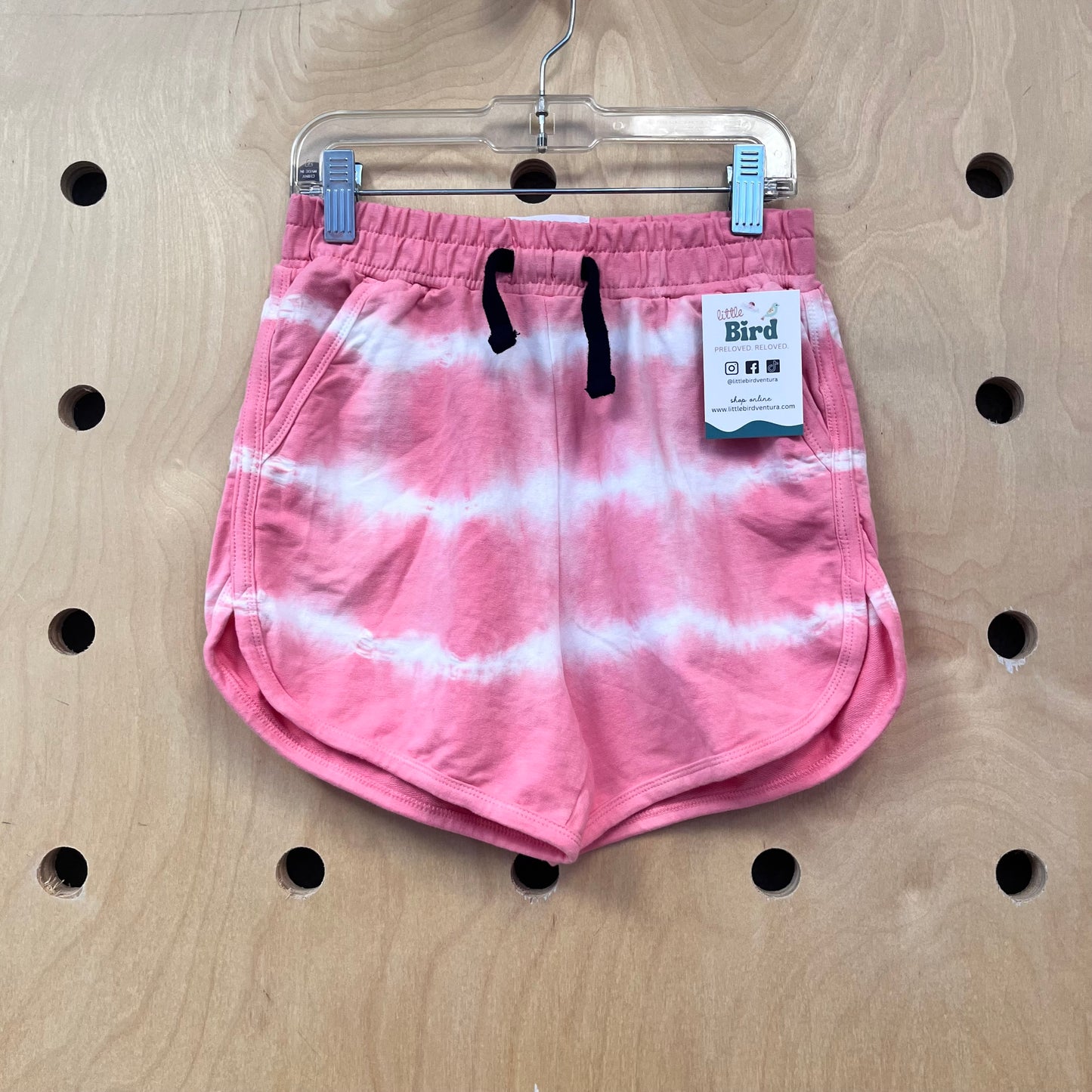 Peach Tie Dye Pull On Shorts