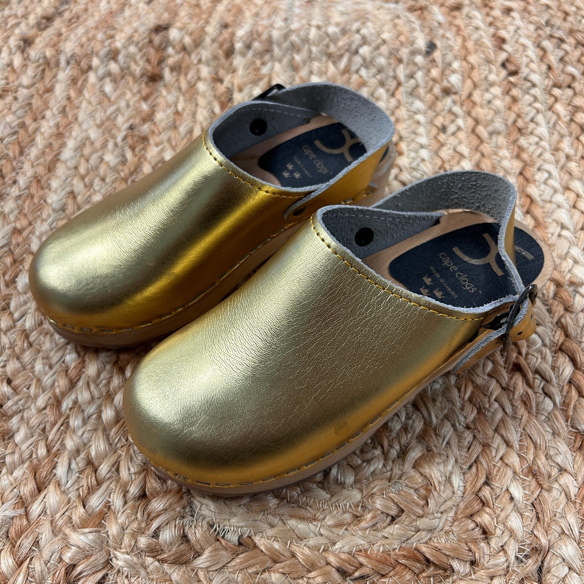 Gold Shimmer Clogs