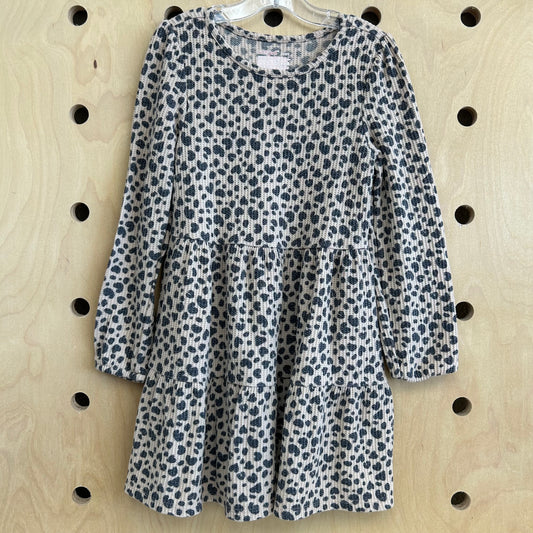 Animal Print Ribbed Dress