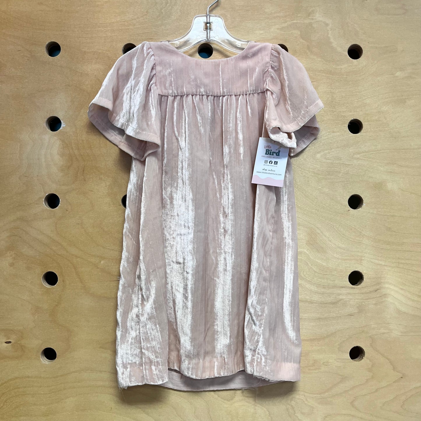 Pink Velour Dress