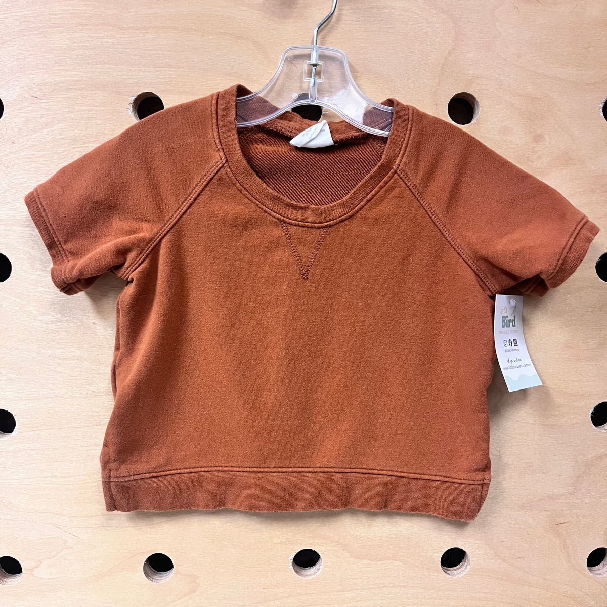 Brown French Terry Top