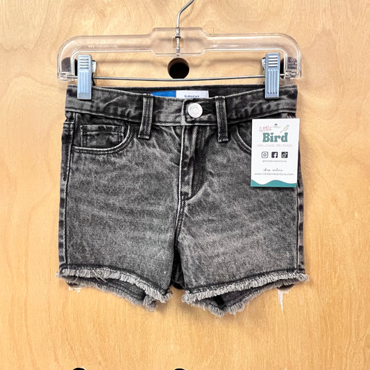 Back Denim Slouchy Shorts
