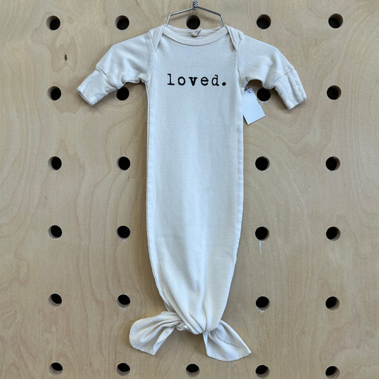 Cream Loved Knotted Gown