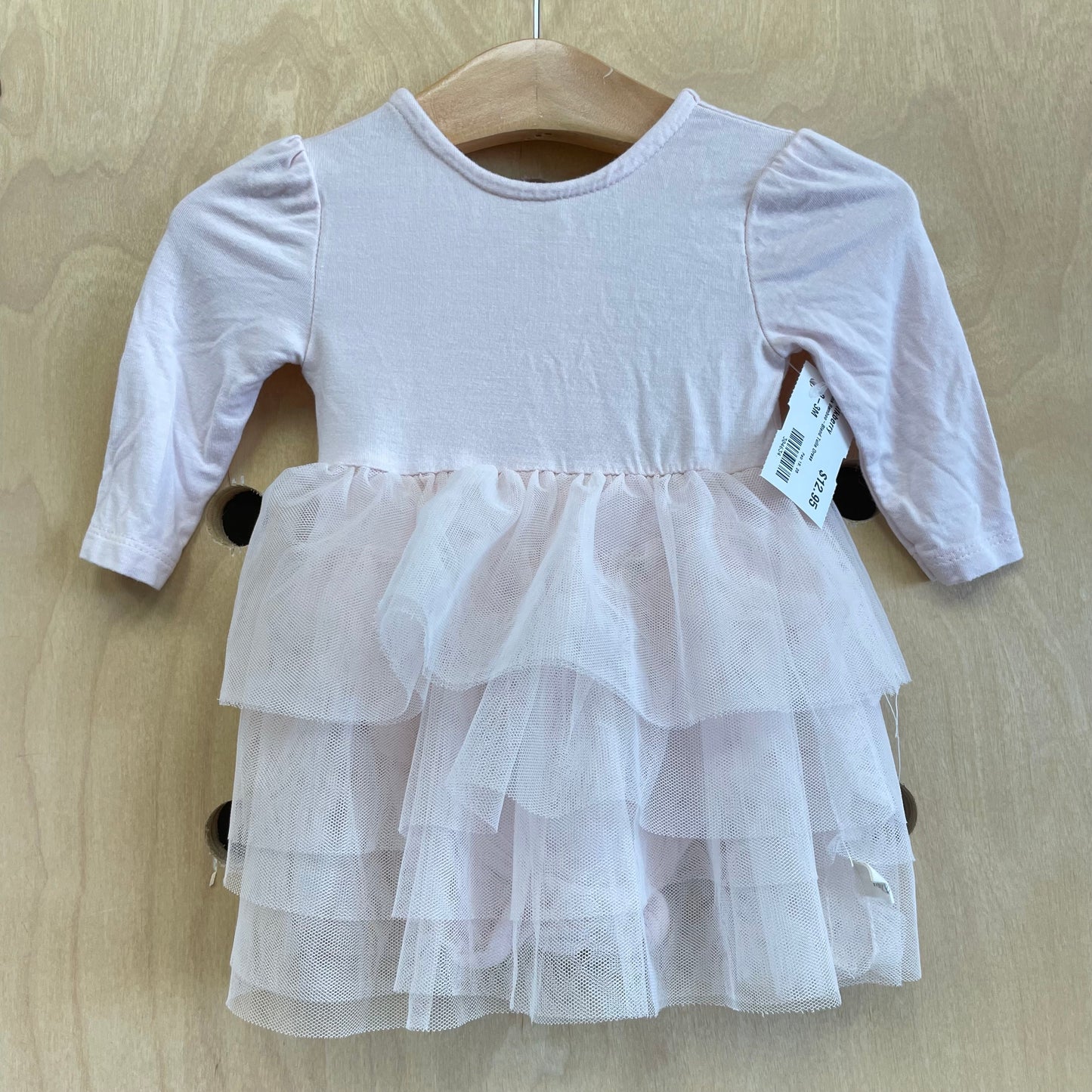 Pink Bamboo-Blend Tulle Dress