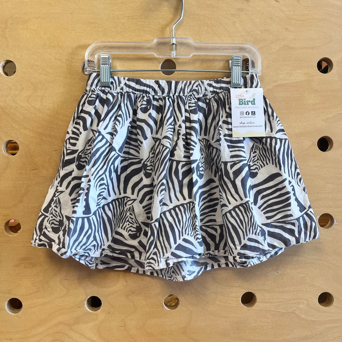 Grey/White Zebras Skirt