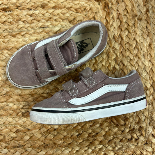 Mauve Velcro V Skate Shoes